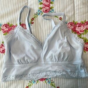 Aerie Ribbed Lace Bralette